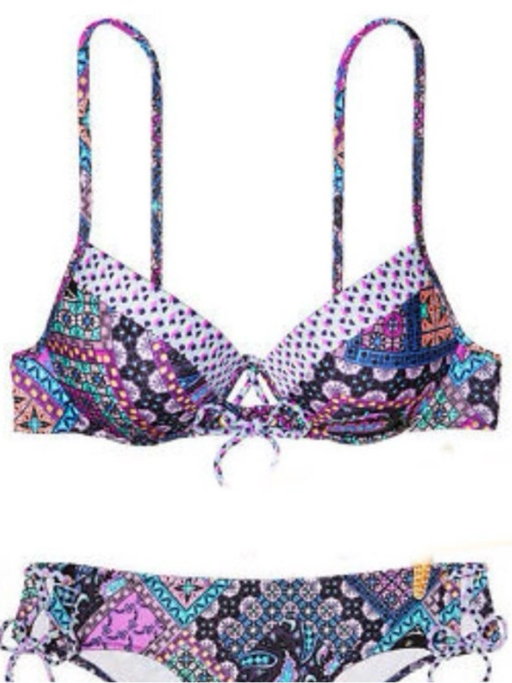 Victoria’s Secret patchwork swim top